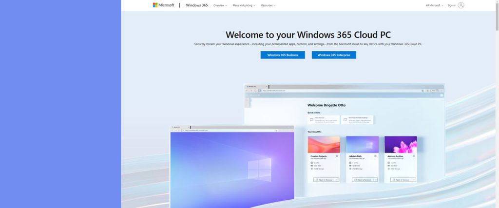 Introducing Windows 365 Cloud PC